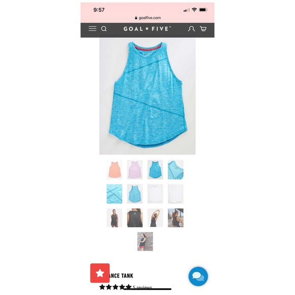 Goal Five advance turquoise tank - Picture 11 of 11